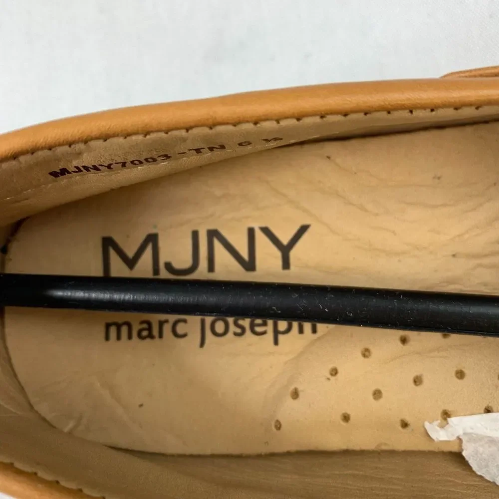 Mark Joseph New York Mens Riverview Loafers Tan Napa Leather Slip‎ On Shoes 6.5